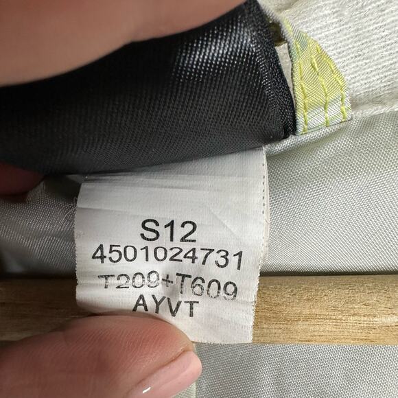 The North Face Girls 14/16 Large Hyvent Hooded Rain Jacket Yellow Plaid Check - Picture 13 of 13